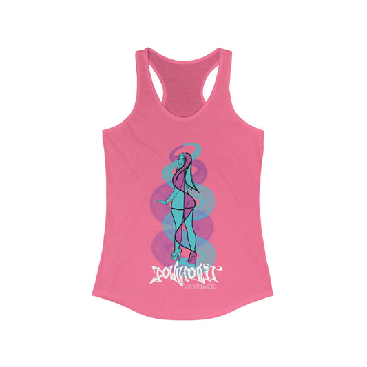 Graffiti Girl Racerback Tank Top