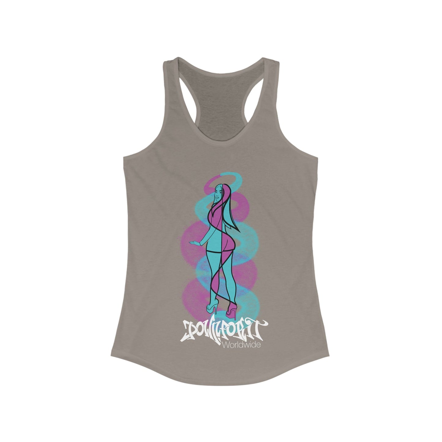 Graffiti Girl Racerback Tank Top