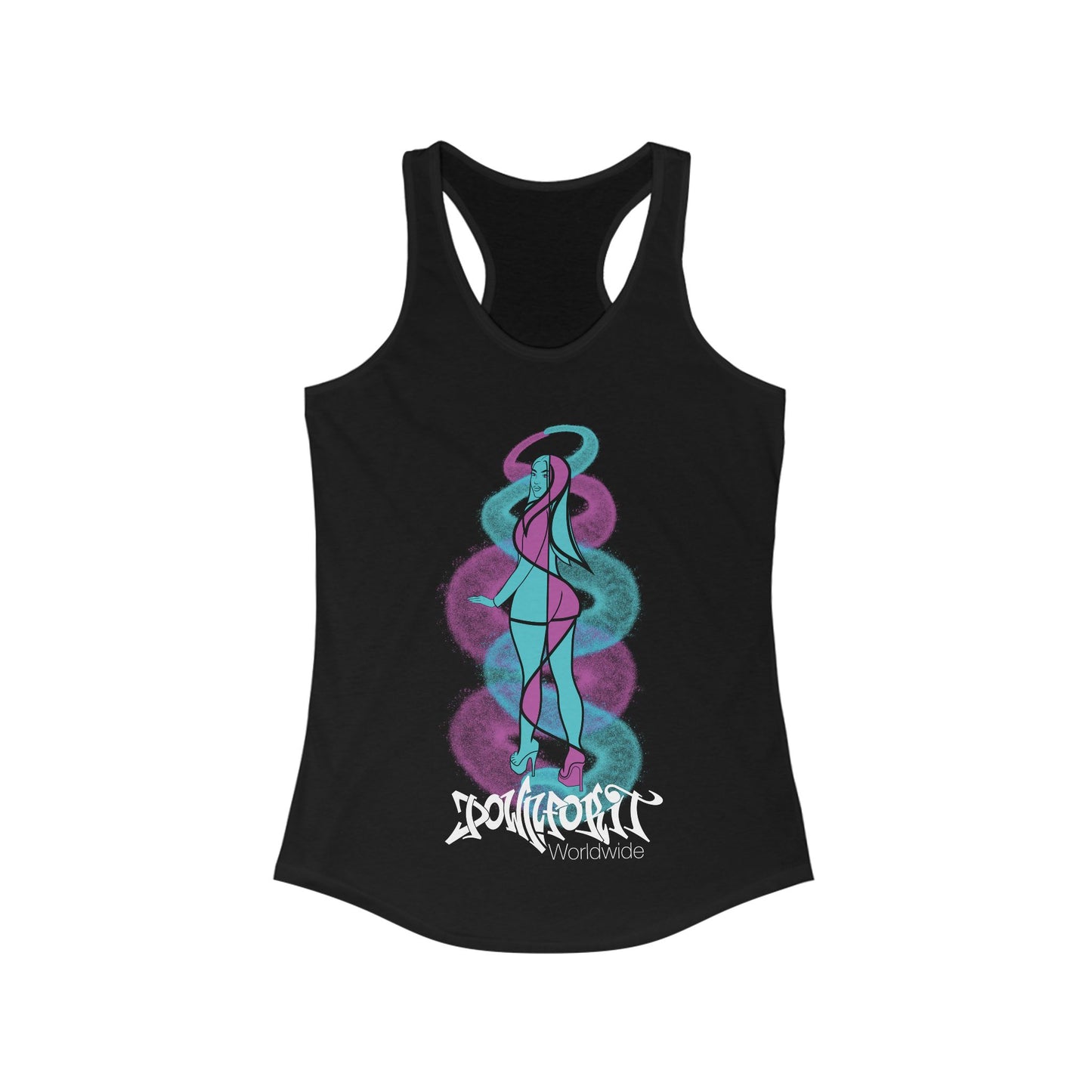 Graffiti Girl Racerback Tank Top