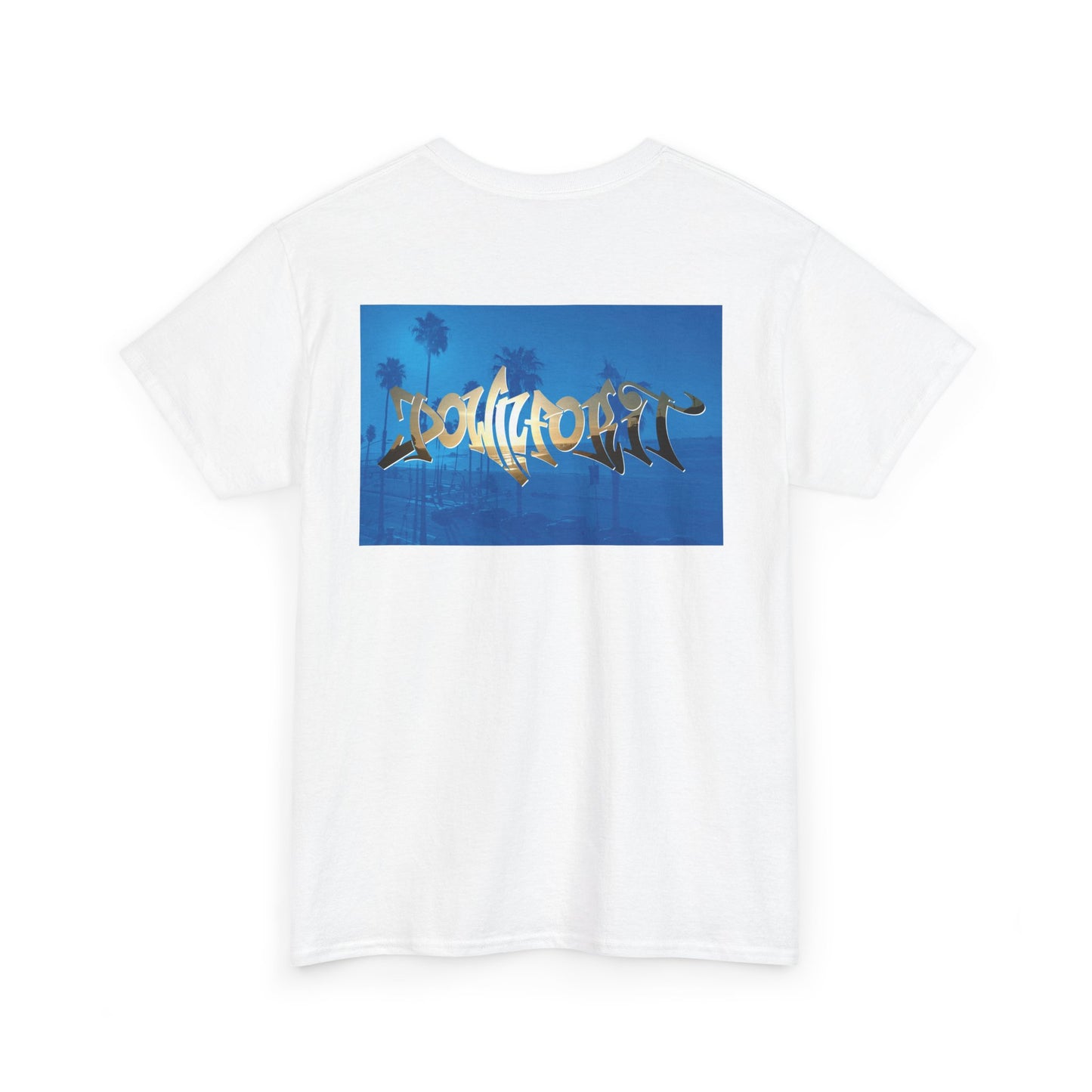 Down For It World Beach scene T-Shirt