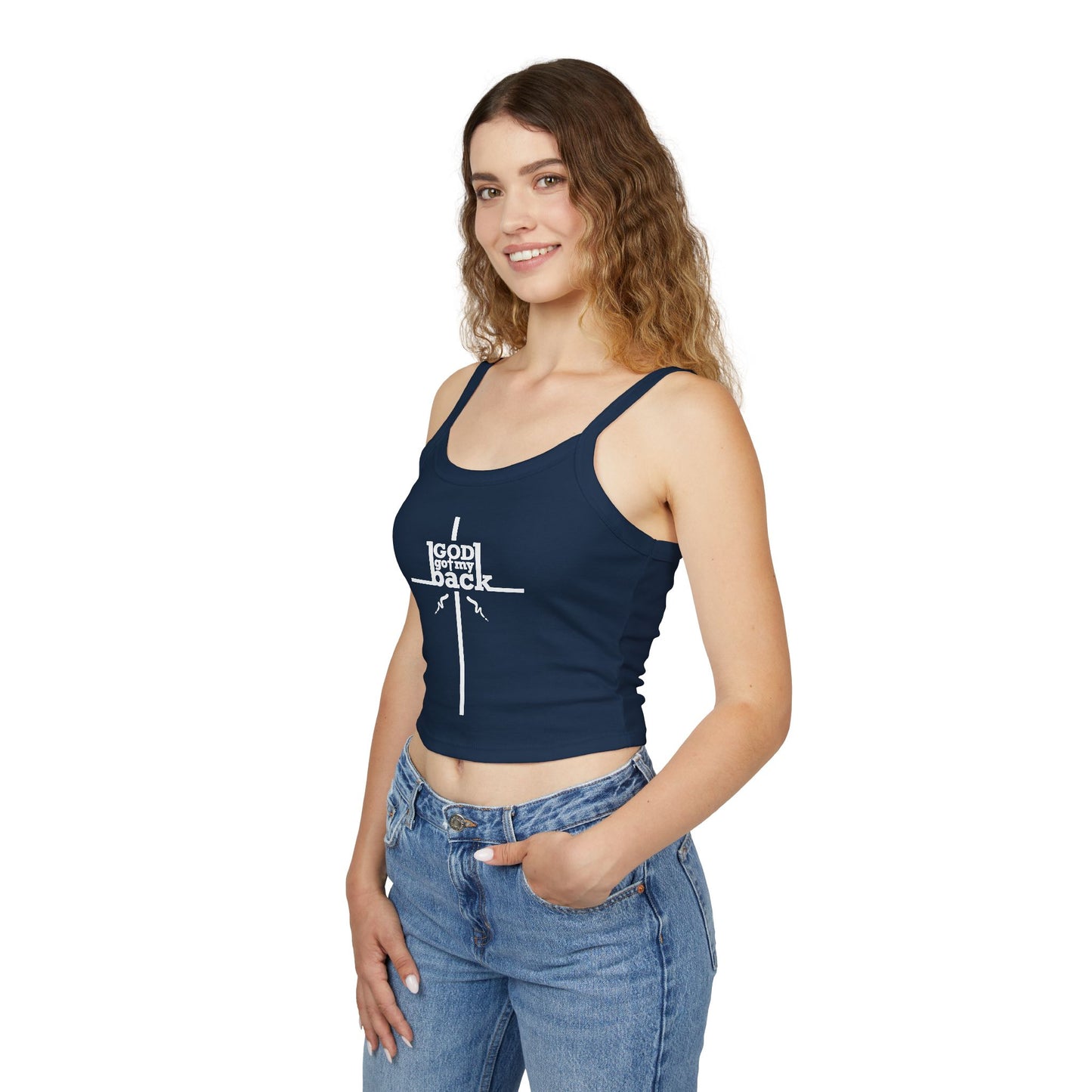God's Got My Back Spaghetti Strap Tank Top