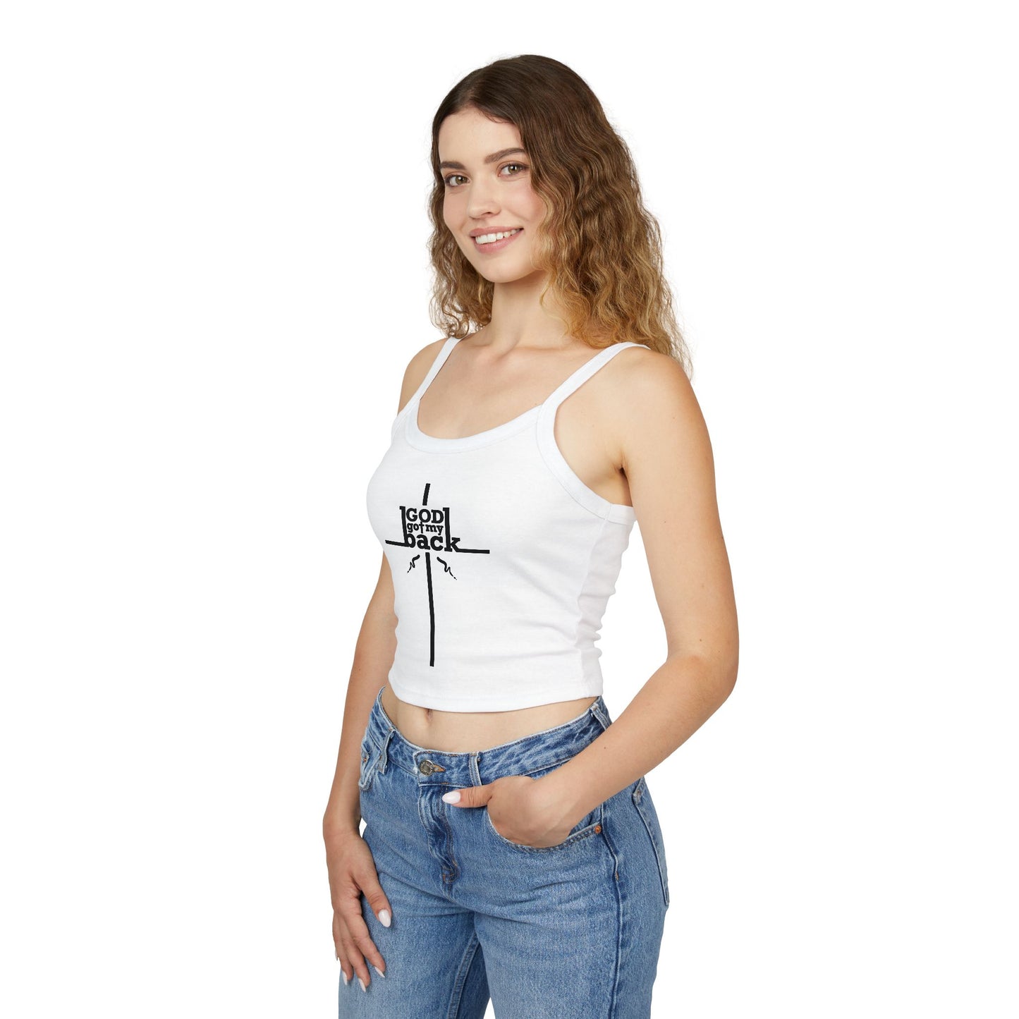 God's Got My Back Spaghetti Strap Tank Top