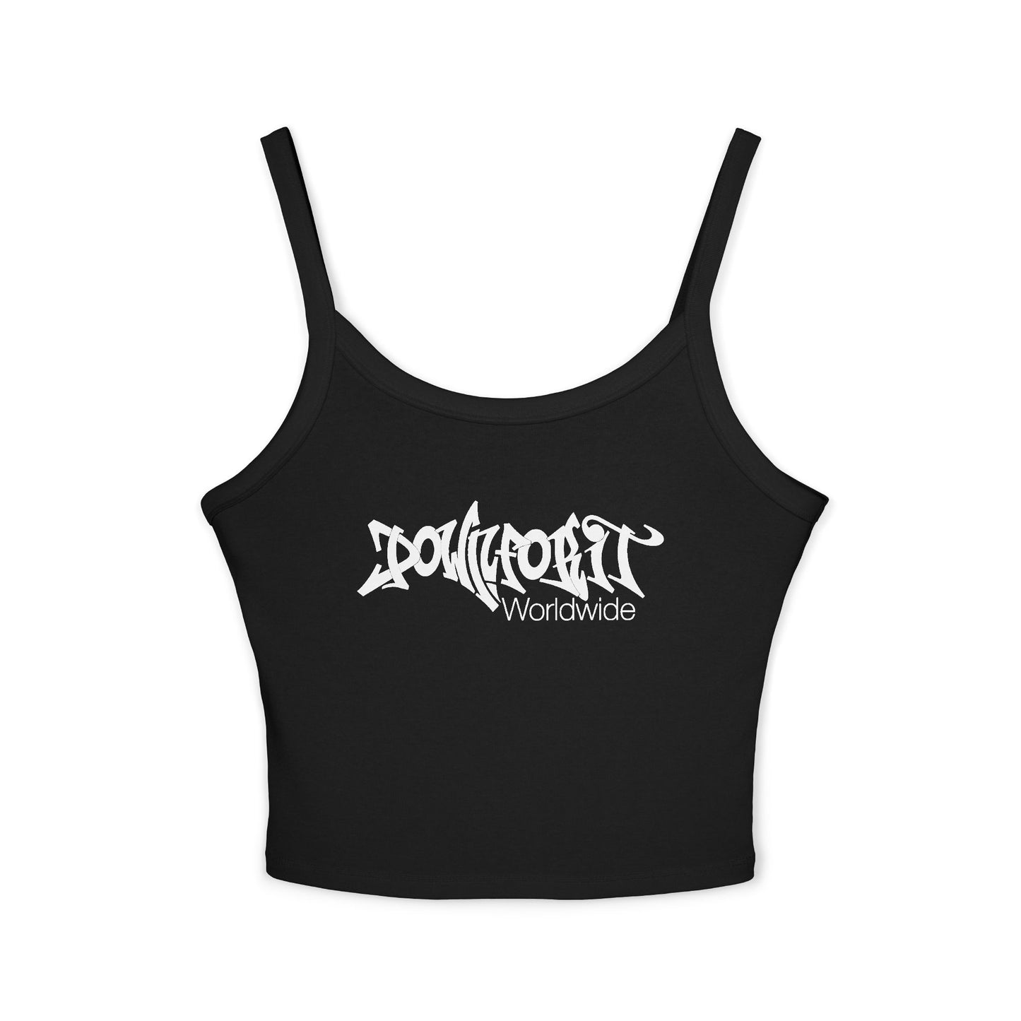 Down For It World Women’s Spaghetti Strap Tank Top