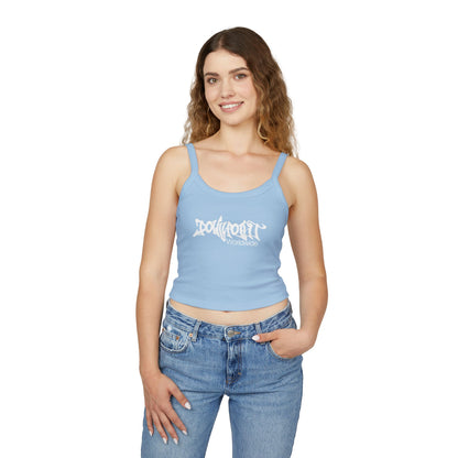Down For It World Women’s Spaghetti Strap Tank Top